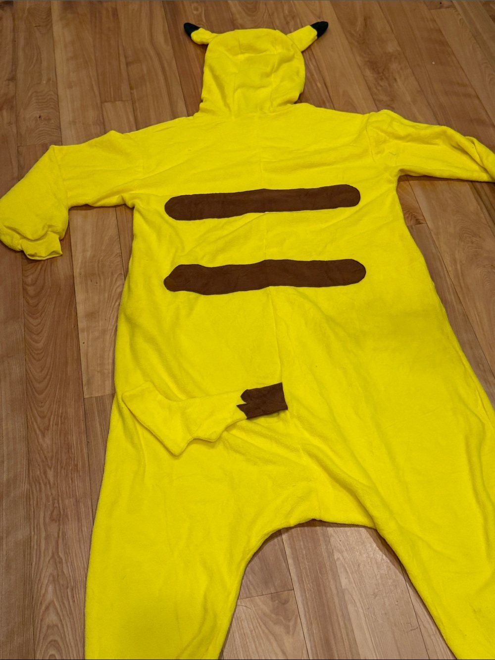 Pikachu Yellow Large One-Piece Hooded Costume - Picture 8 of 8